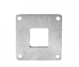 PATERE QUADRADO C/FURO INOX