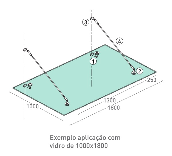 KIT PALA DE VIDRO Inox 316
