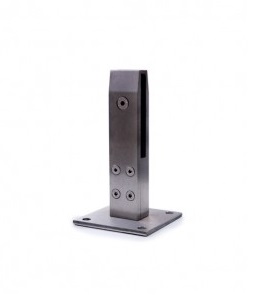 SUP. VIDRO PAVIMENTO Q C/PATERE INOX