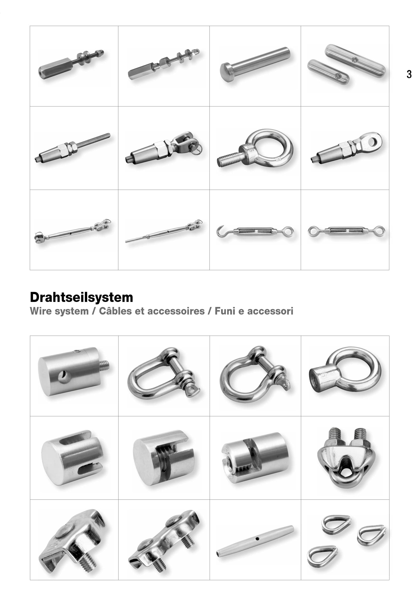 CABOS DE AÇO E ACESSÓRIOS