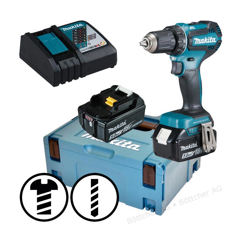 BERBEQUIM APARAFUSADOR 18V 5.0AH DHP485