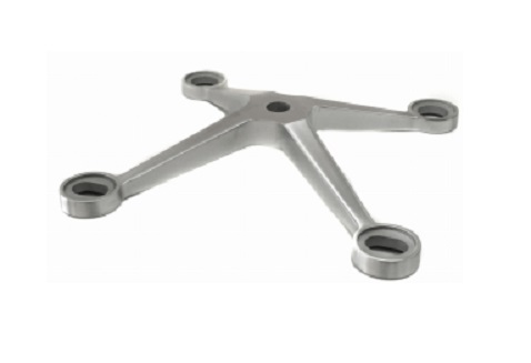 ARANHA VIDRO 4 VIAS, INOX 316