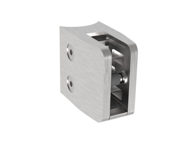 SUPORTE VIDRO 55X65/CURVO INOX 